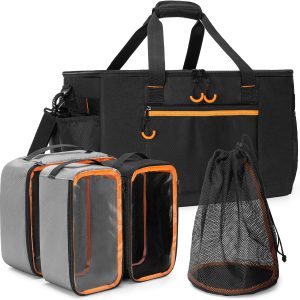 Camping Gear Organizer, 5-in-one Tactical Travel Storage for Car Trunk, 45L